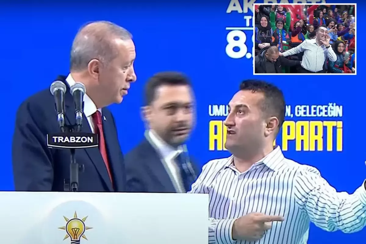 Sahneye çıkıp Erdoğan'ın yanına geldi, sonrasında yaşananlar bomba