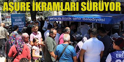  Büyükşehir Belediyesi’nin  aşure ikramları sürüyor