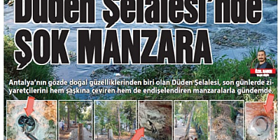 Düden Şelalesi’nde Şok Manzara