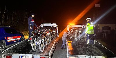 Yasadışı Motosiklet Yarışına Operasyon
